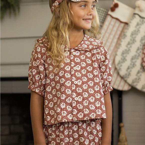 Ruffle Pajamas || Ruby Fleur Rylee + Cru - Picture 1 of 8